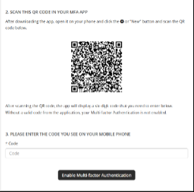 Portal QR code scan page